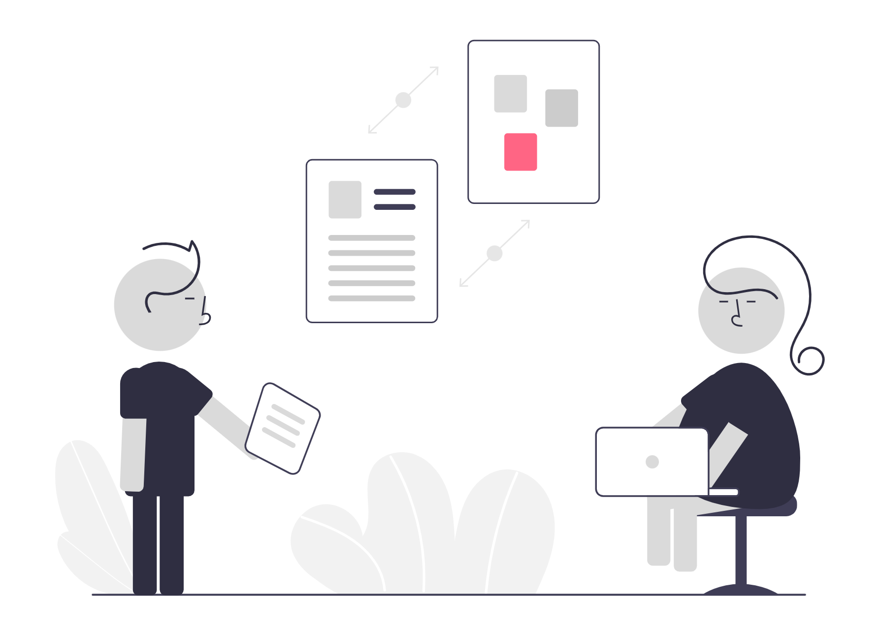 Business consulting team collaboration